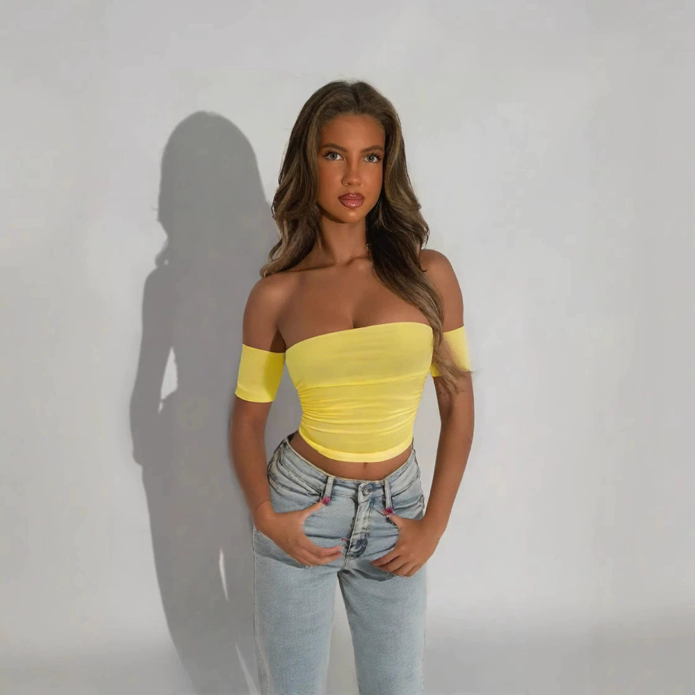 Zara Off Shoulder Tube Top Strapless Summer